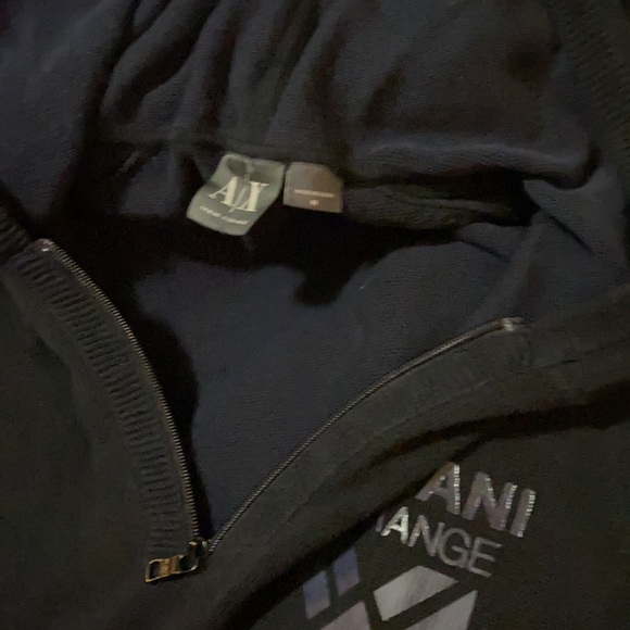 Armani Echange half zip hoodie sz medium like new - Picture 3 of 5